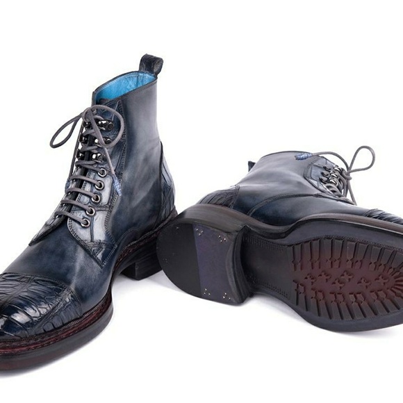 Paul Parkman Genuine Crocodile & Calfskin Captoe B
